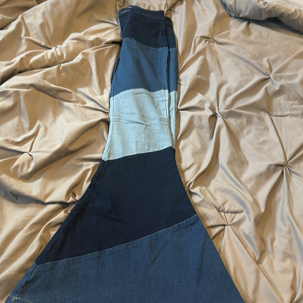 Altered State Flared Patchwork Denim Jeans. Perfe… - image 4